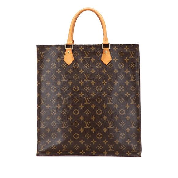 Louis Vuitton Monogram Sac Plat Tote Bag M51140 - Picture 1 of 10